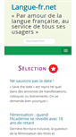 Mobile Screenshot of langue-fr.net